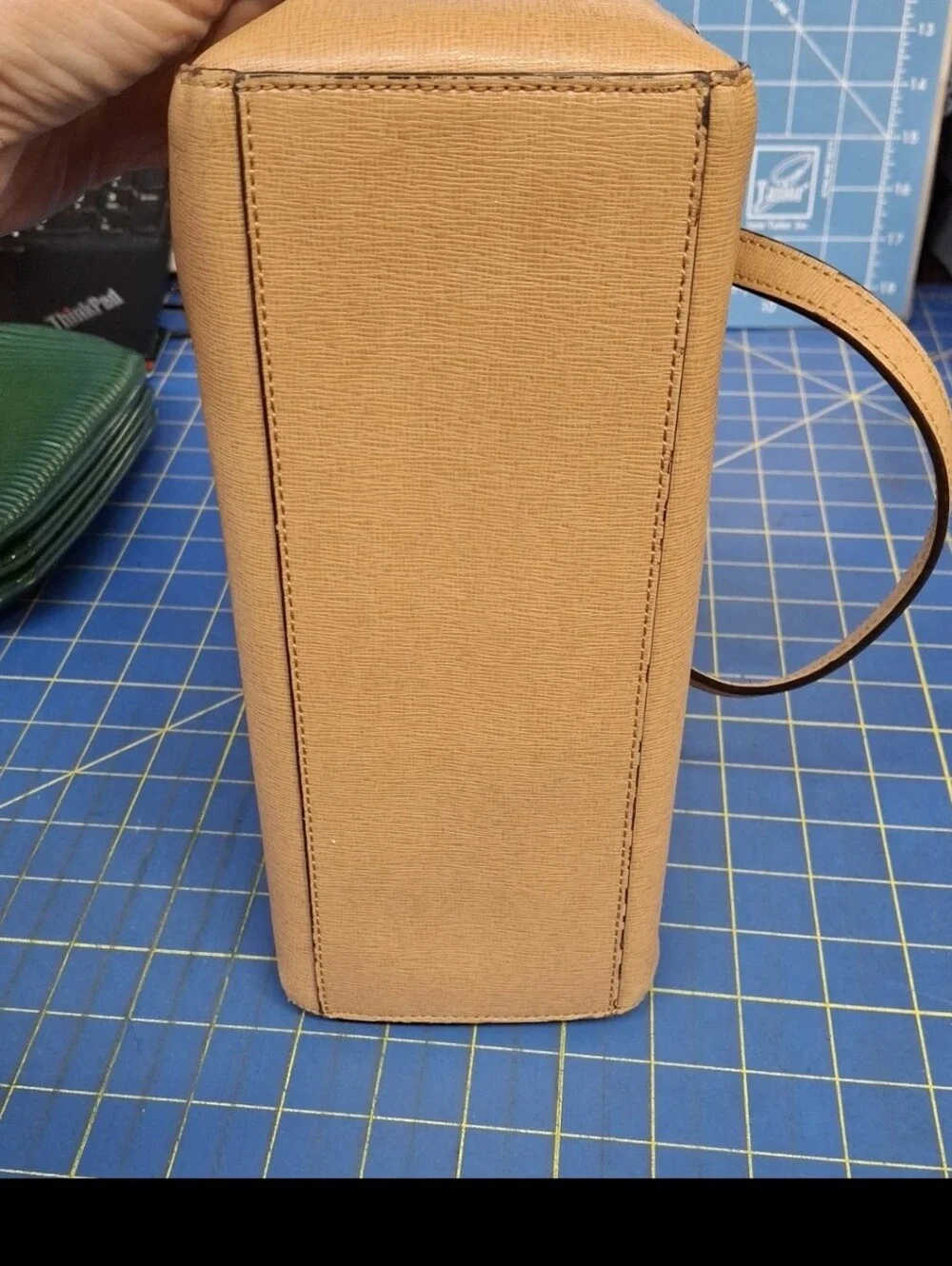 COACH Tan Leather Satchel Handbag 10x5.5x6 - Project